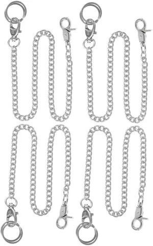 Pants and Handbags for Stylish Outfits 4pcs Metal Clothing Britain Chain with Buckle Decorative Jeans Chain Accessory for 