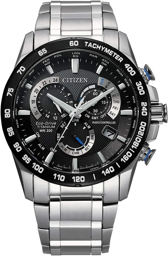 PCAT Chronograph Watch Citizen Men's Eco-Drive glide Sport Luxury 