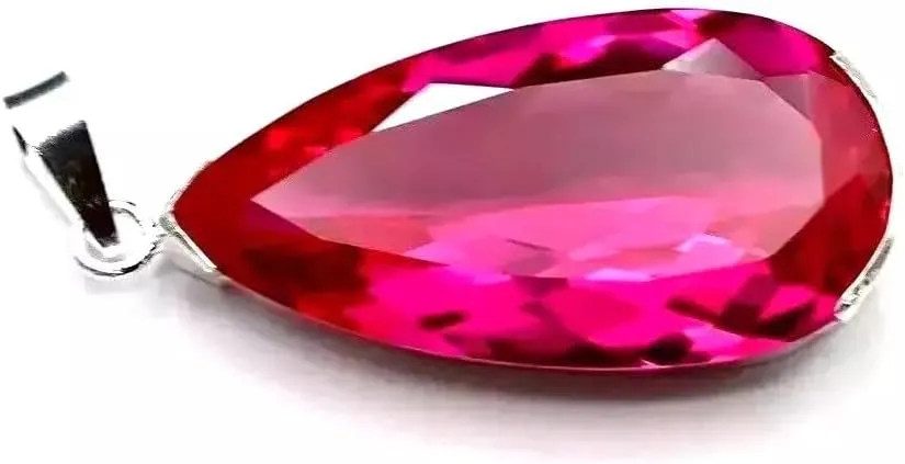 Pendant in 925 Solid Sterling Silver | Exquisite implicit landmark Handcrafted Statement Jewelry | Rare Luxury Heirloom Piece for Collectors & Custom Necklaces Certified 41.25 Carat Natural Pink Sapphire Loose Gemstone 