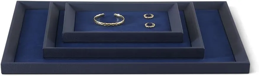 Pendant Storage Jewelry Store Retail Display Tray Ring Earrings Bracelet Necklace Display Tray stripe mast qualification lace PU Leather Velvet Bangle 