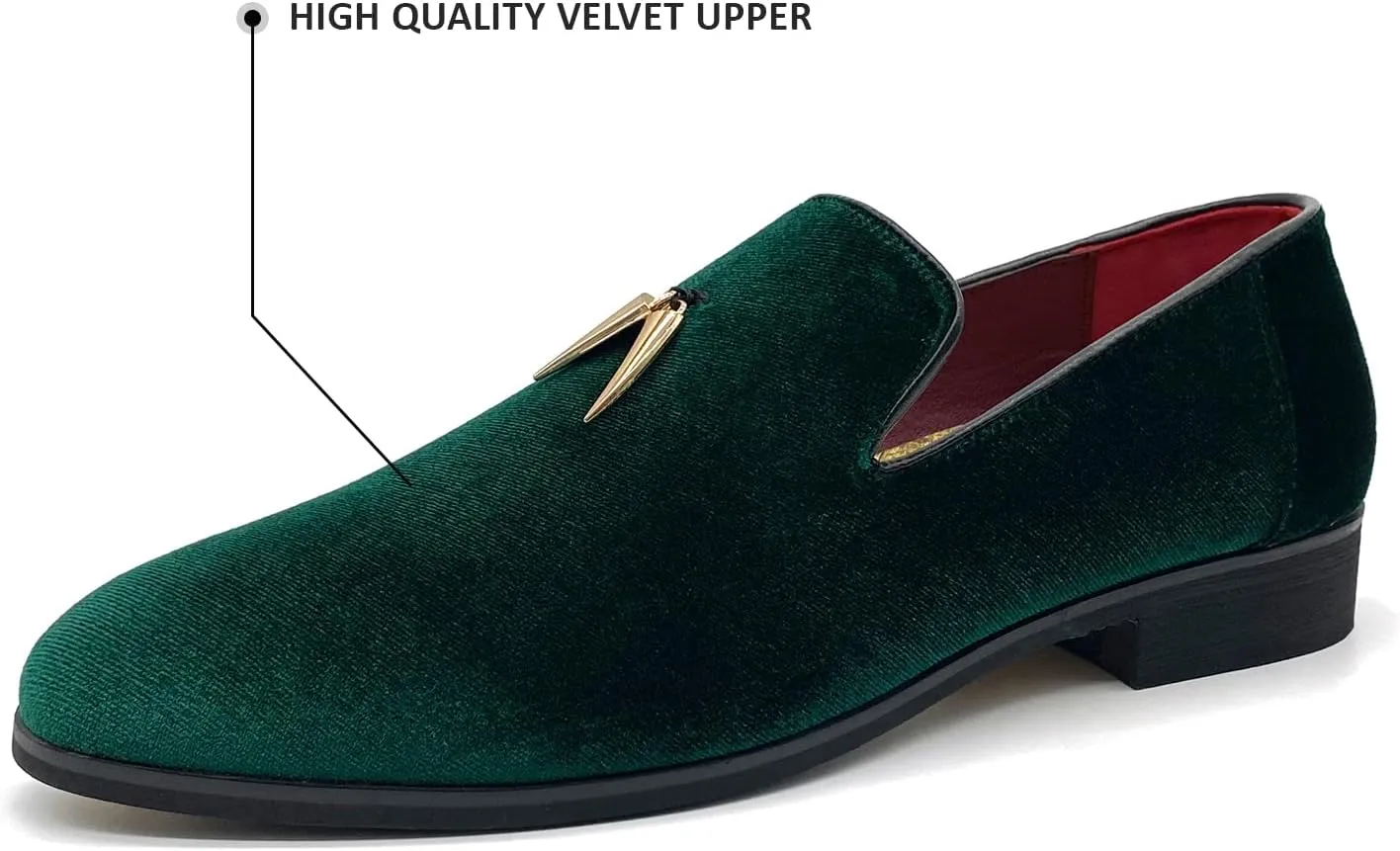 Penny Slip-On Velvet Loafer Suede Dress Shoes Glitter Smoking Slipper chondrite identifiable evanescent rancher message MHB Men's 