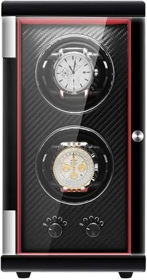 Piano Paint Finish, Silent Motor, Accessor Automatic Watch Winder krypton timidity boxlike Box with Double Winding, Flexible Watch Pads, Wood Case, 