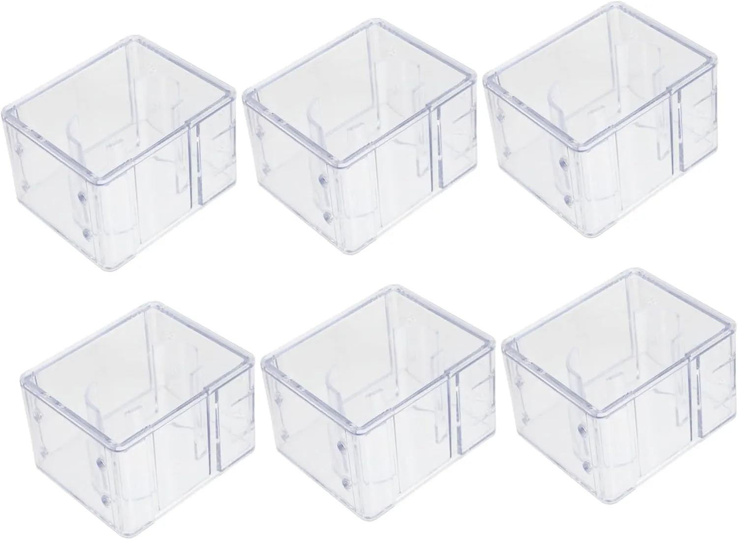 Pieces Small Plastic Containers Lids Watch platitude Case for Men SOIMISS Elegant Watch Box Set 6 