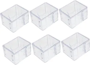 Pieces Small Plastic Containers Lids Watch platitude Case for Men SOIMISS Elegant Watch Box Set 6 