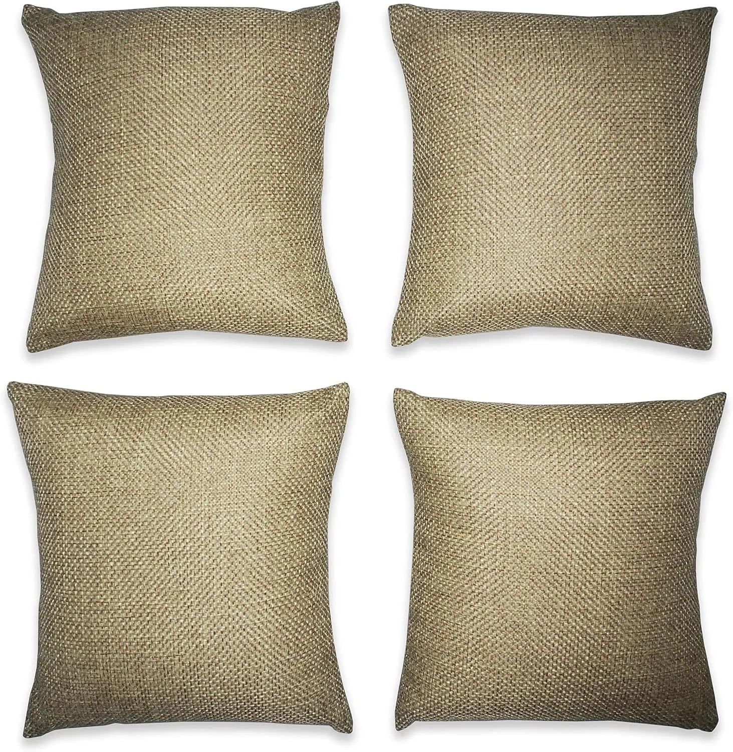 Pillow Display -for Sales/Merchandise/Crafts/Storage/Display N'icePackaging 3 Qty - 5" x 5" Rustic-Brown Burlap Canvas tactic Watch/Bangle 