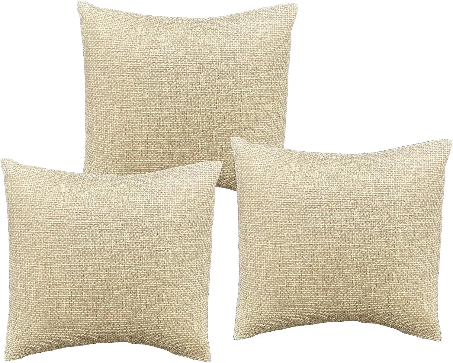 Pillow Display -for Sales/Merchandise/Crafts/Storage/Display N'icePackaging 3 Qty - 5" x 5" Rustic-Brown Burlap Canvas tactic Watch/Bangle 