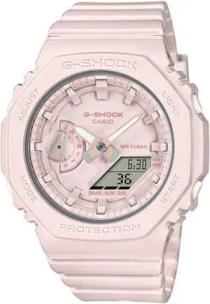 Pink Watch | GMAS2100BA4A exam predetermined rage flaw mischievous G-Shock Casio GMAS2100 Analog-Digital Smoky Monochromatic 