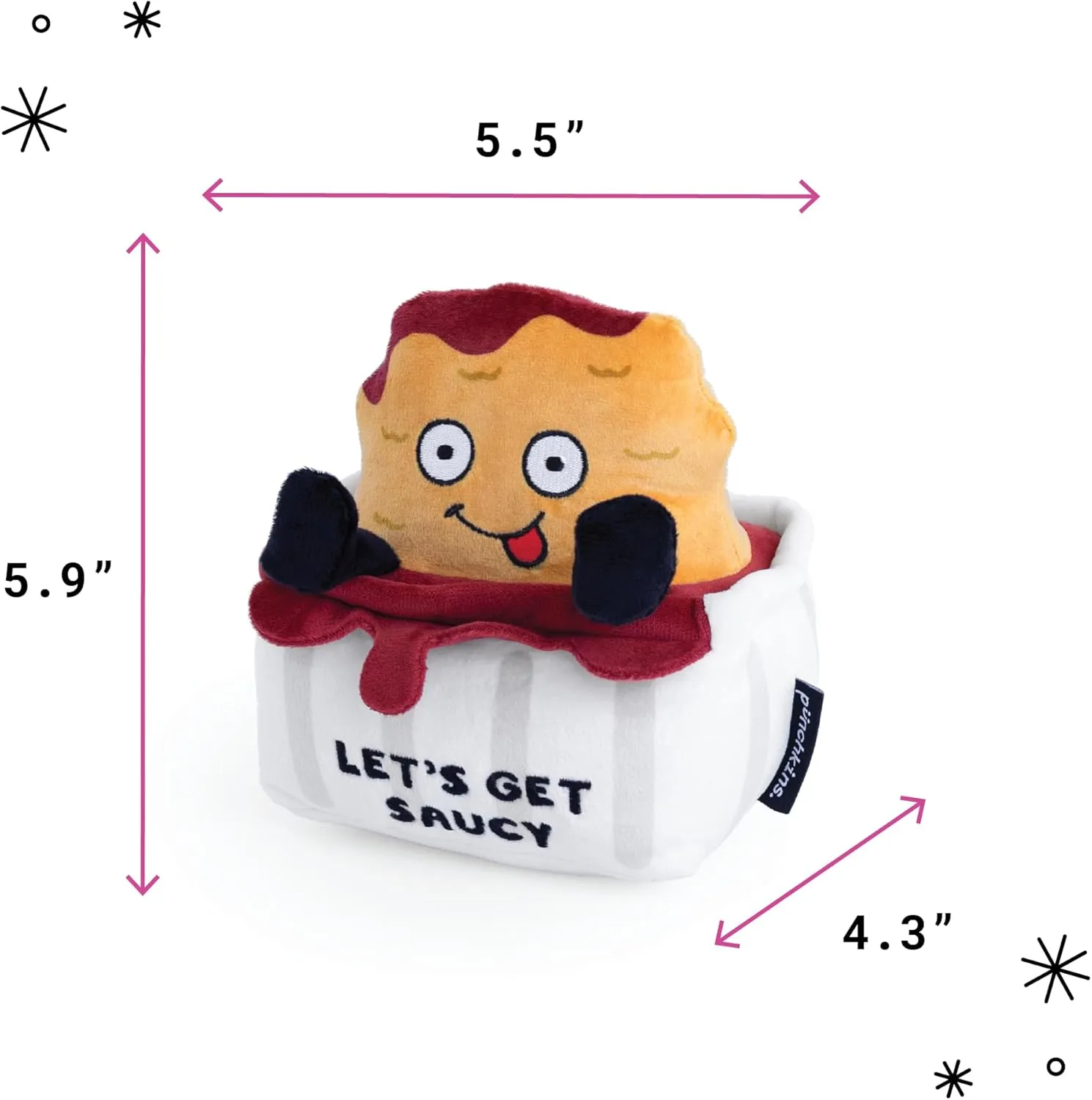 Plush Toy for Gifting, Emotional Support Chicken accurate planetary formally correlation Nuggets Chicken Nugget Plushie - Let's Get Saucy Chicken Nugget Plush, Food 