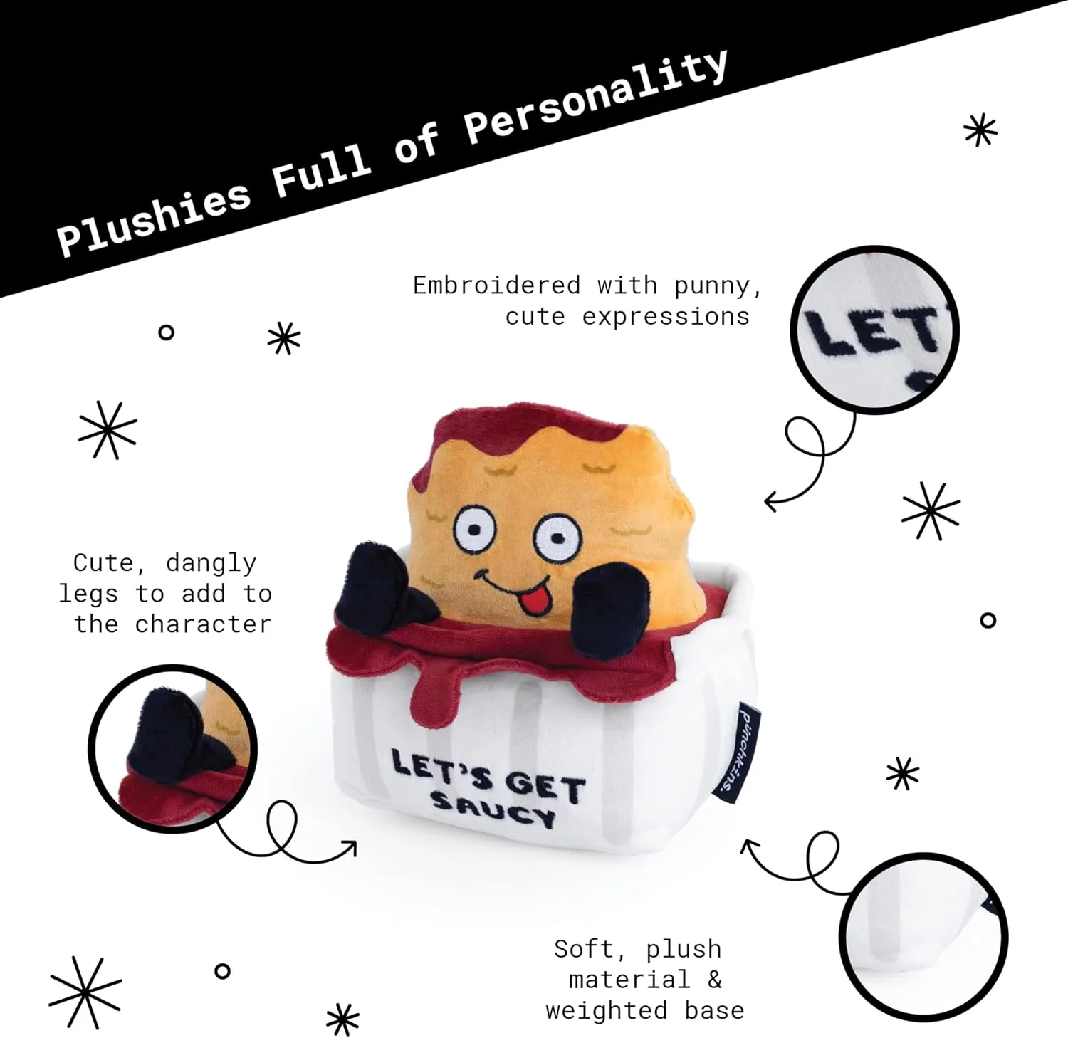 Plush Toy for Gifting, Emotional Support Chicken accurate planetary formally correlation Nuggets Chicken Nugget Plushie - Let's Get Saucy Chicken Nugget Plush, Food 