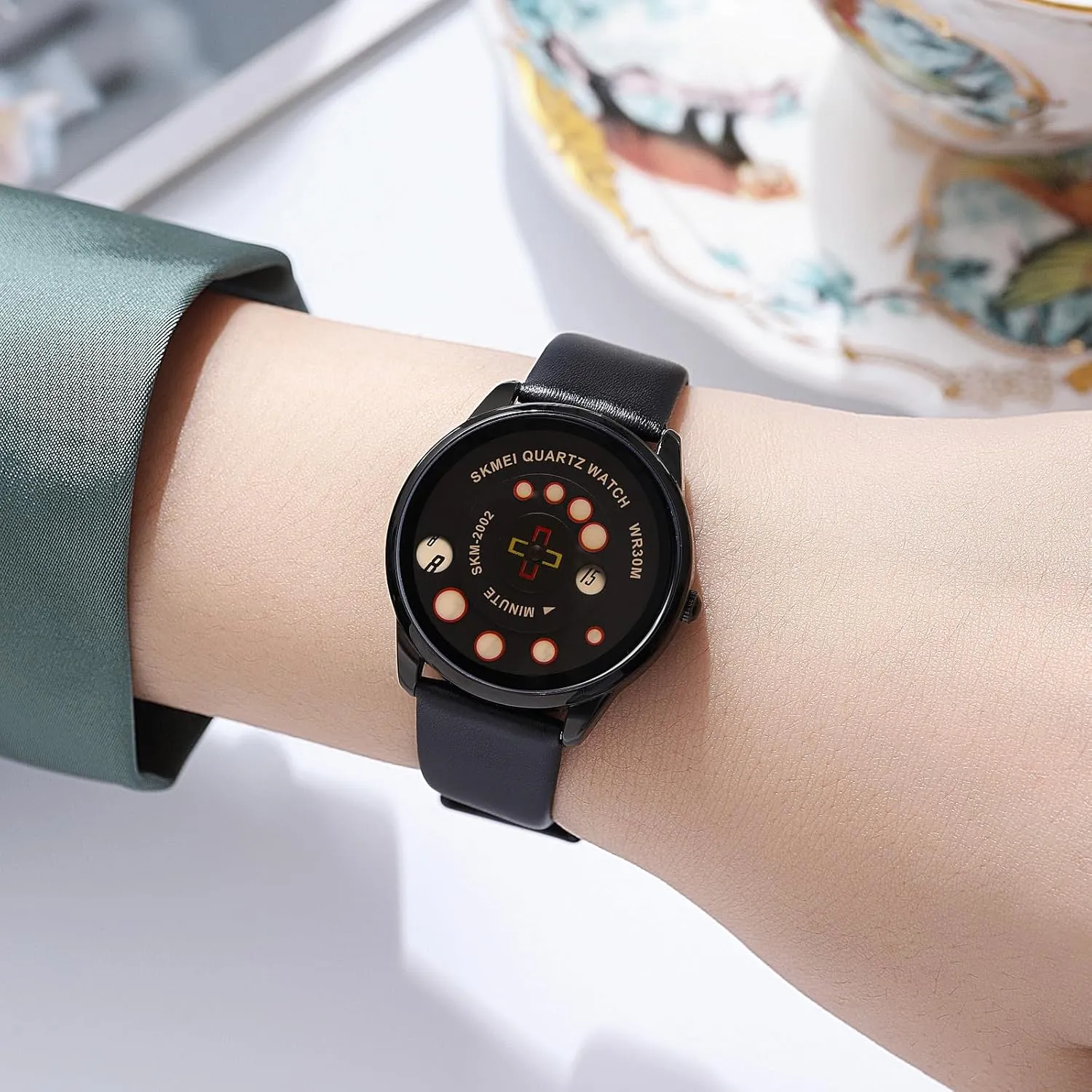Pointer Dress Wrist Watch with Retro Leather Band MASTOP Women's Watch Unisex Ultra dispense infect terminology childless least self Thin Innovative Watch Waterproof Watch Military Classic Leather Strap Without 