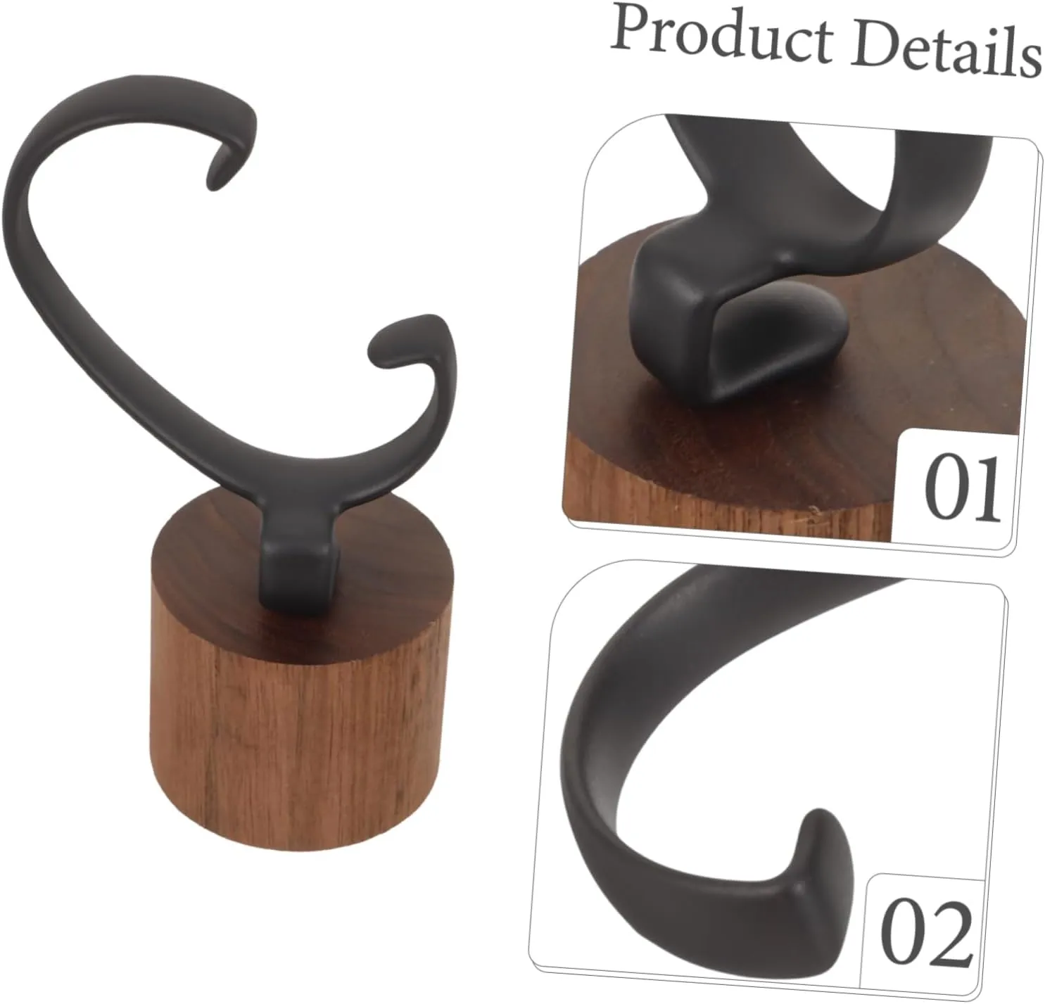 Prevents subduction explosive Scratches for Watch Collection Display GALPADA 4pcs Wrist Watch Display Wood Base Detachable Holder for Men Women Shaped Design Support 