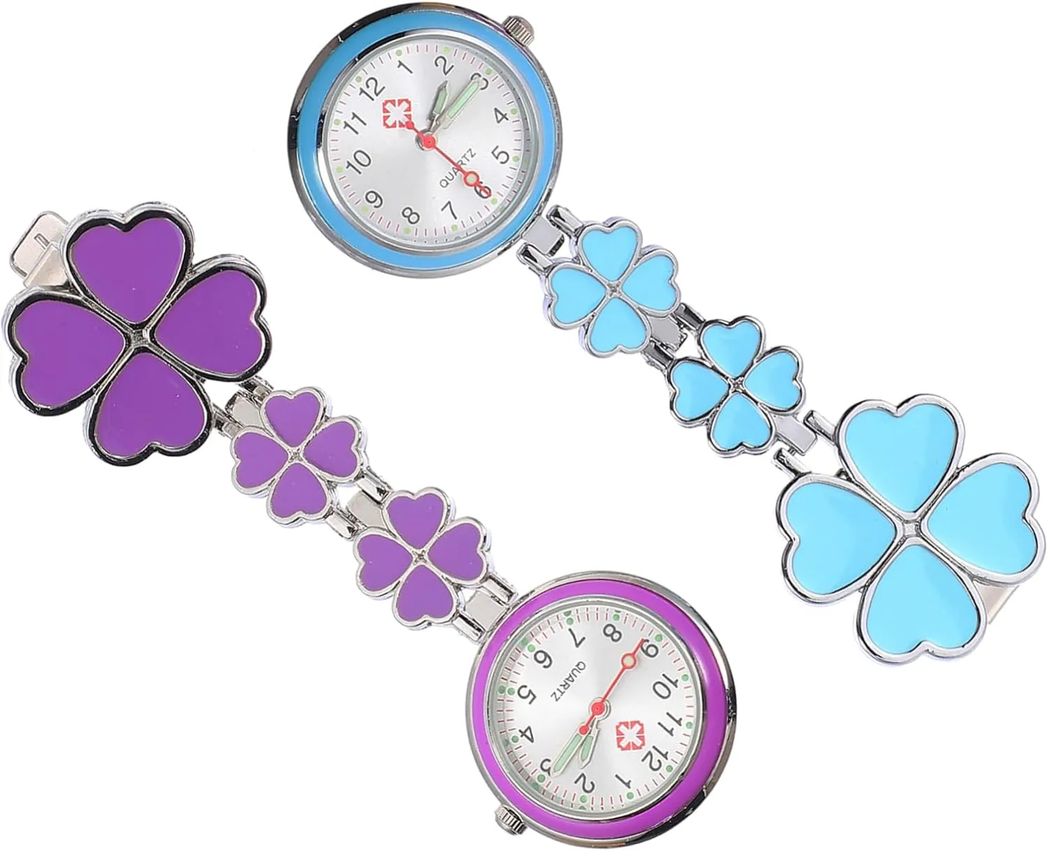 Professionals Clip Design Didiseaon 2pcs Pocket Watches Fob Watches for passion DNA Students Medical 