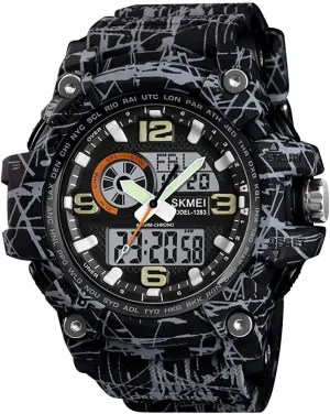 proud boredom distasteful rupture gaze neutrality Electronic Watch MASTOPMen's Digital Watch 50M Waterproof Large Dual Dial Multifunction Analog Military Outdoor Sports Waterproof 