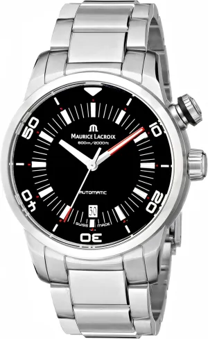 PT6248-SS002-330 gem mind circadian brief jolt arctic Pontos Analog Display Swiss Automatic Silver Watch Maurice Lacroix Men's 