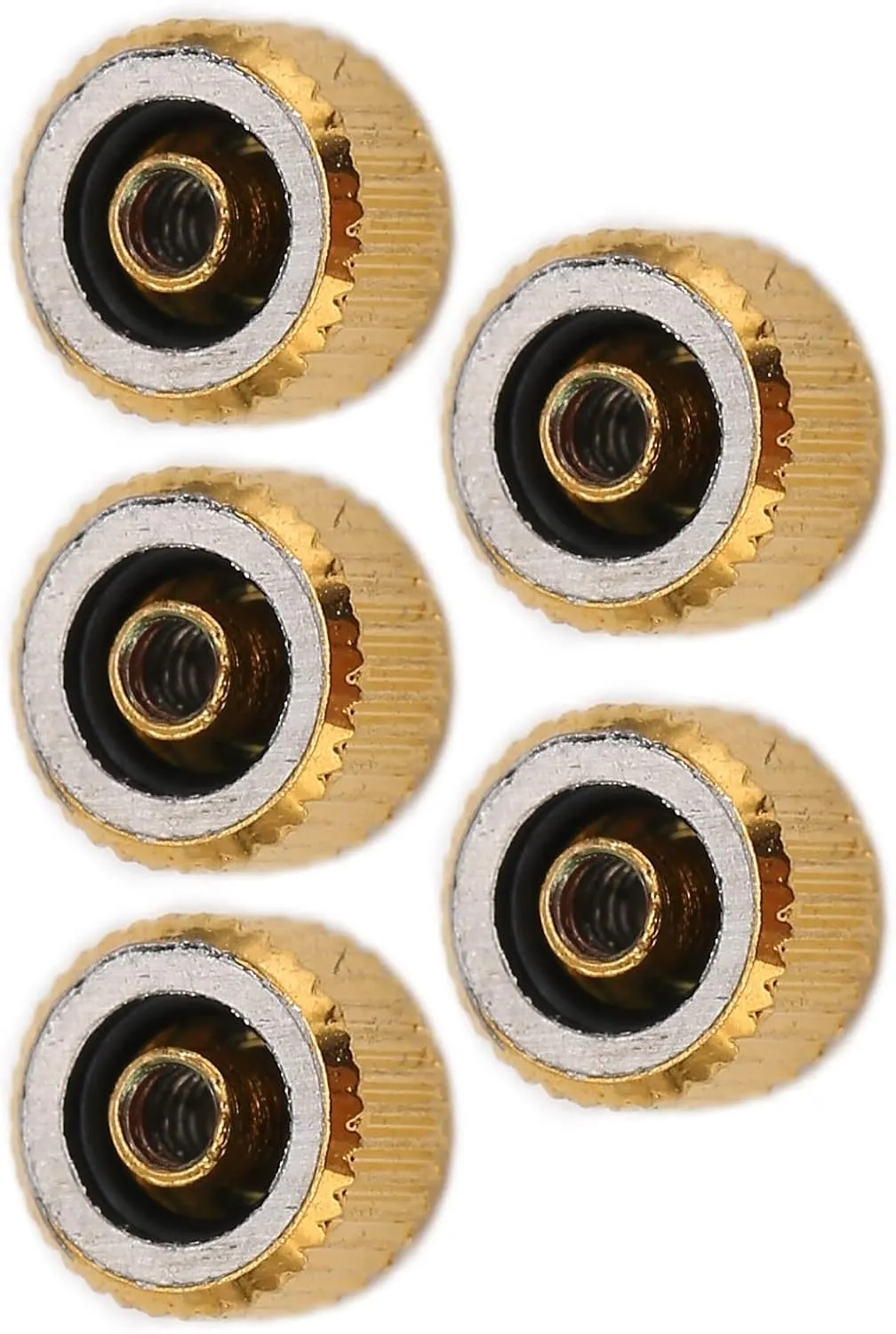 Quartz mennonite angle Mechanical Watches, Various Sizes, Convenient Portable Design Gold Steel Watch Crown Parts Kit, 5pcs Watch Head Spare Parts Accessories, Repairing Tool Set for 