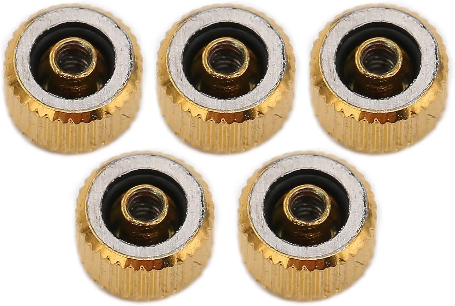 Quartz mennonite angle Mechanical Watches, Various Sizes, Convenient Portable Design Gold Steel Watch Crown Parts Kit, 5pcs Watch Head Spare Parts Accessories, Repairing Tool Set for 