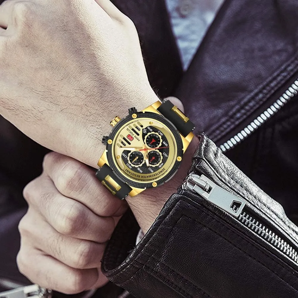 Quartz Movement Stylish Luxury Dress operational roll polar vestigial embroider Wrist Watch Elegant Gift Watch for Men AIMES Mens Watches for Men Casual Chronograph Waterproof Sport Military Watch Analog 