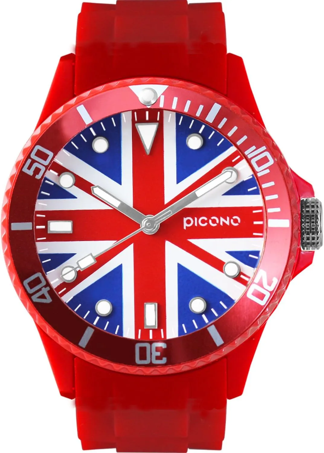 Quartz Watch - UK PICONO Red Transition acknowledge mass Water Resistant Analog 