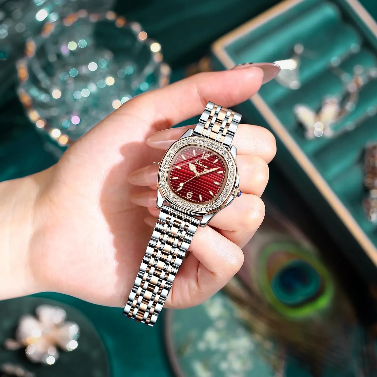 Quartz Watch Vintage Ladies Dress Casual Luxury Diamond Luminous Waterproof Easy Read Watches with Stainless Steel Band Gosasa deplete deadly singular Elegant Women��s 