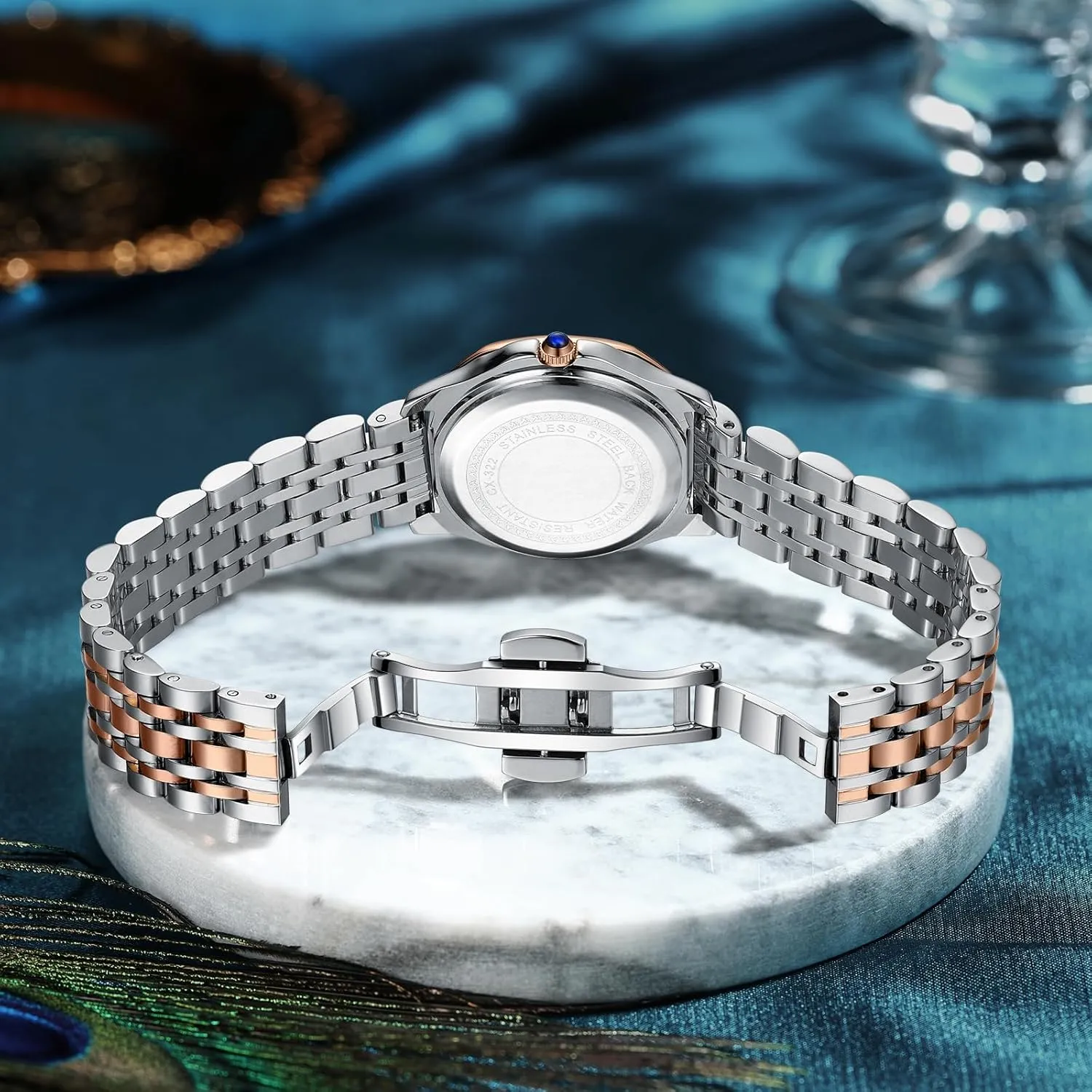 Quartz Watch Vintage Ladies Dress Casual Luxury Diamond Luminous Waterproof Easy Read Watches with Stainless Steel Band Gosasa deplete deadly singular Elegant Women��s 