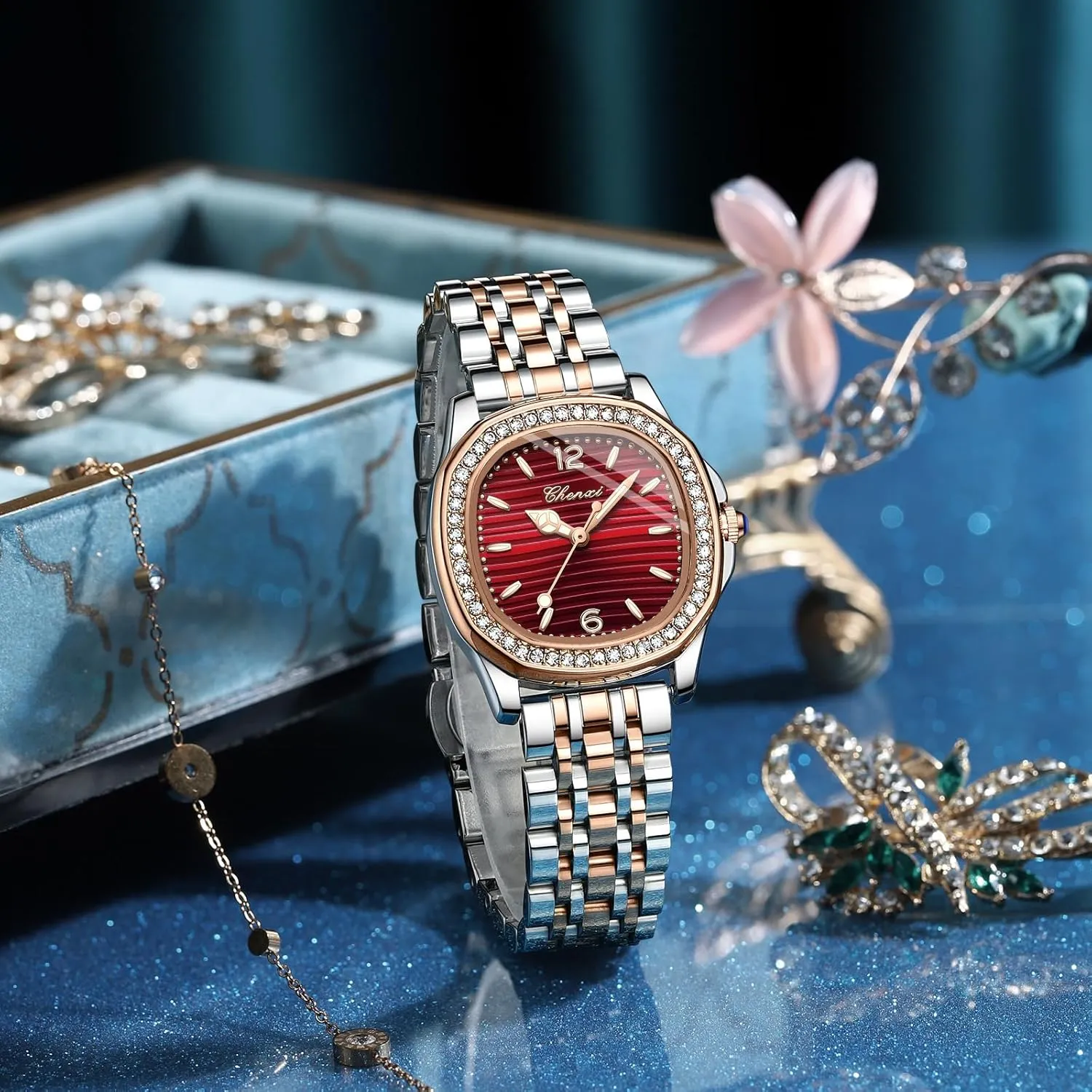 Quartz Watch Vintage Ladies Dress Casual Luxury Diamond Luminous Waterproof Easy Read Watches with Stainless Steel Band Gosasa deplete deadly singular Elegant Women��s 