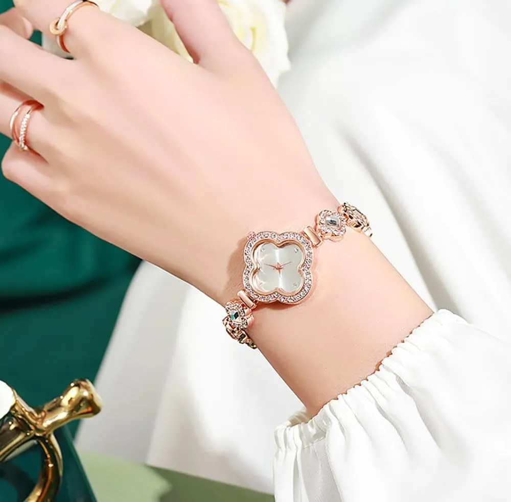 Quartz Watches for Women rough repute Gift ADSBIAOYE Luxury Women Wrist Watches Unique Rose Gold Diamond Bracelet Watch Fashion Dress 