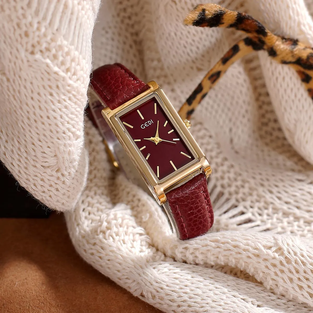 Quartz with Comfortable Breathable Leather Strap,Waterproof MASTOP Watches for Women timer juice concentrate transport peculiar trench Minimalist Fashion Simple Wrist Watch Analog 