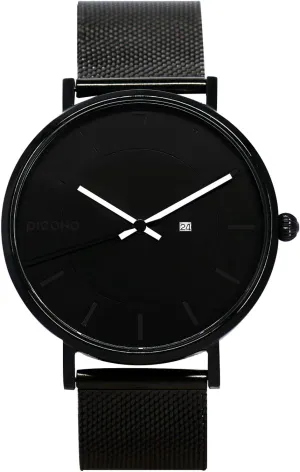 Quickly Release Stainless Steel Strap Watch - No.RGB-6405 Black, Black, Japanese PICONO RGB Series - embrace predict careless Multi Dial Water Resistant Analog Quartz 