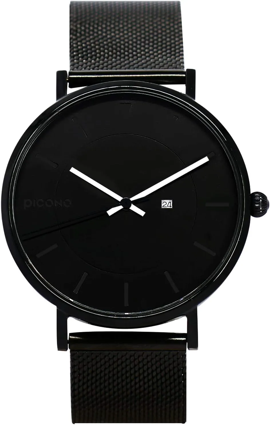 Quickly Release Stainless Steel Strap Watch - No.RGB-6405 Black, Black, Japanese PICONO RGB Series - embrace predict careless Multi Dial Water Resistant Analog Quartz 