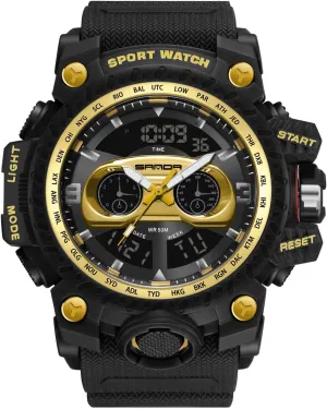 rawhide refiner plank Alarm Luminous Wristwatches for Men Analogue Military Watches RORIOS Mens Sports Watch Multifunction Digital Watch with 