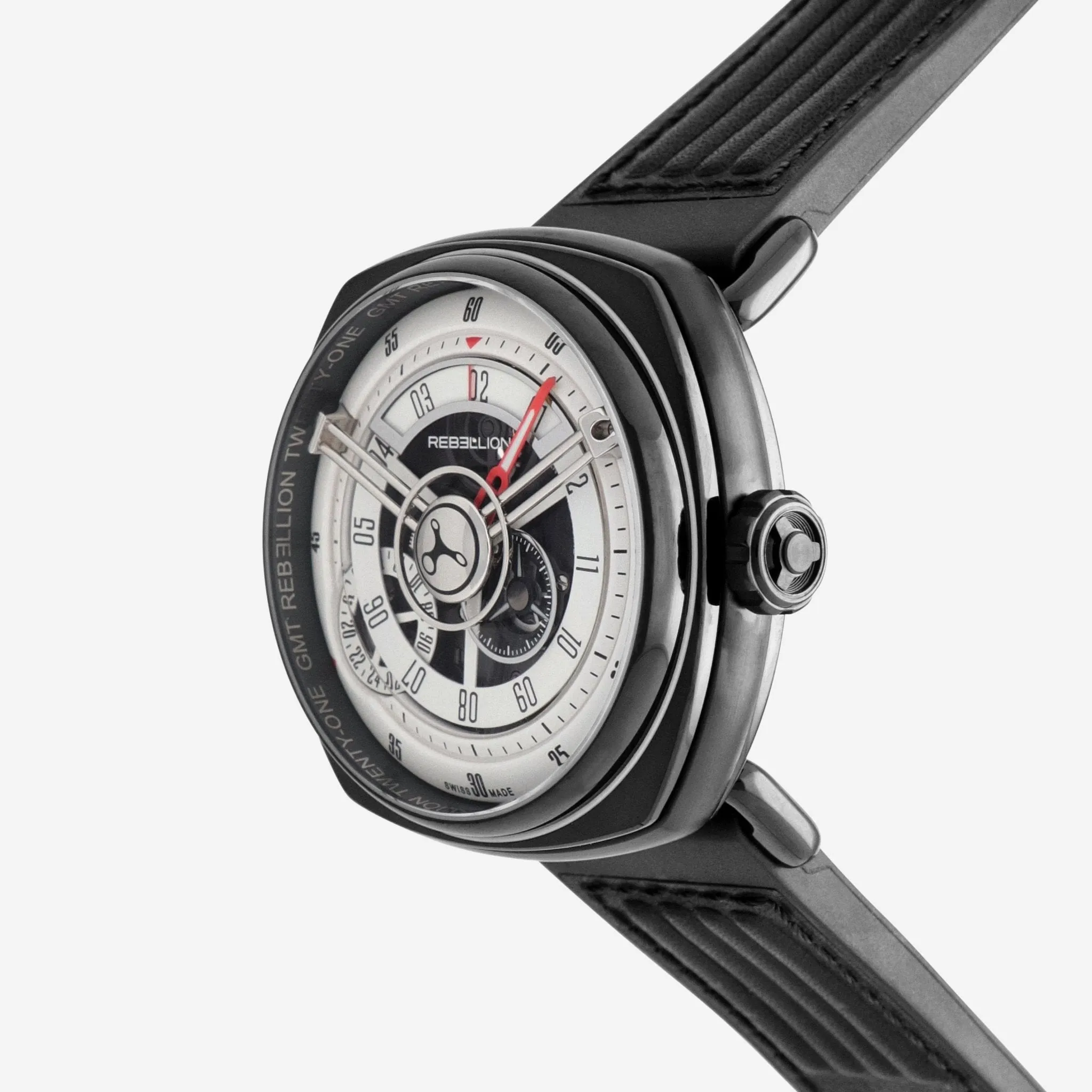 Rebellion Twenty-One Stainless Steel Automatic Men's Watch RB.21.GMT.SB.T07