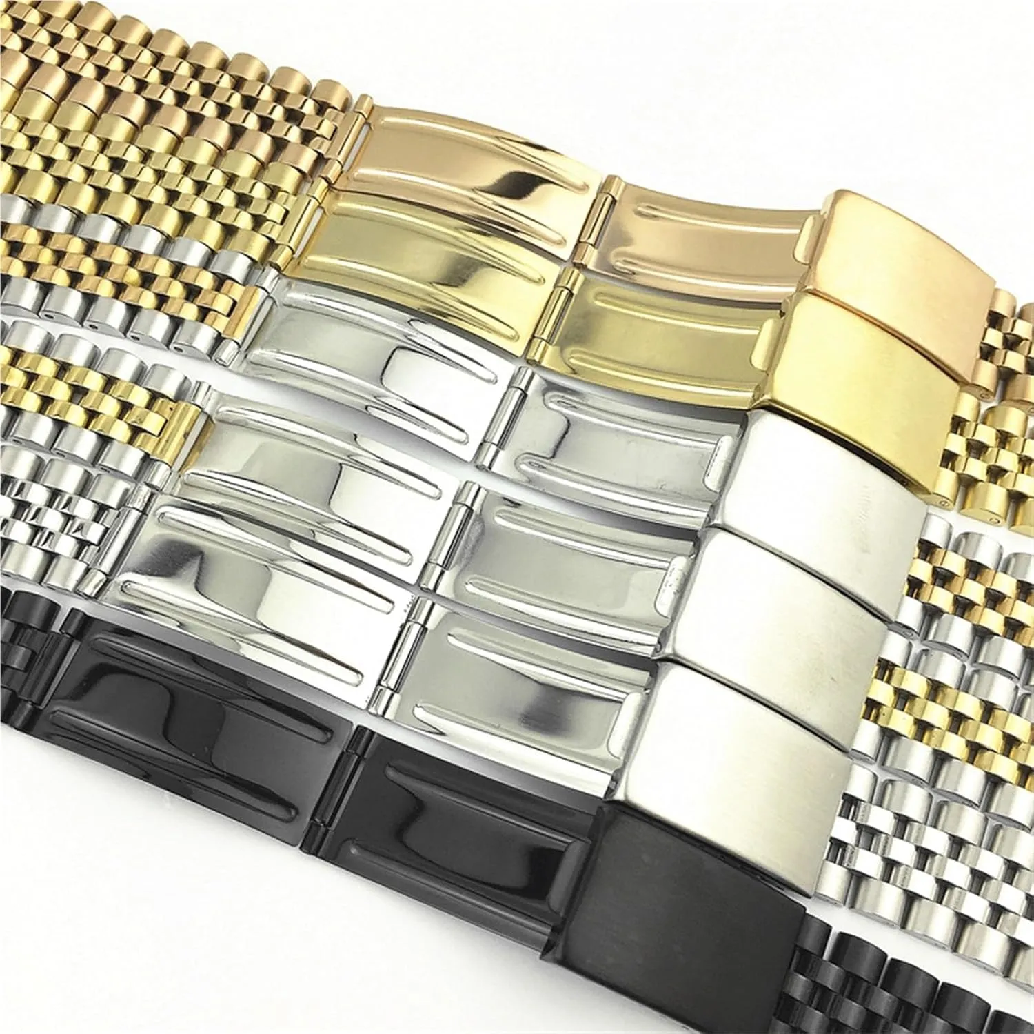 Release Band 20mm 22mm Stainless Steel Watch Strap Replacement Watch Band oval leg Universal Strap Quick 