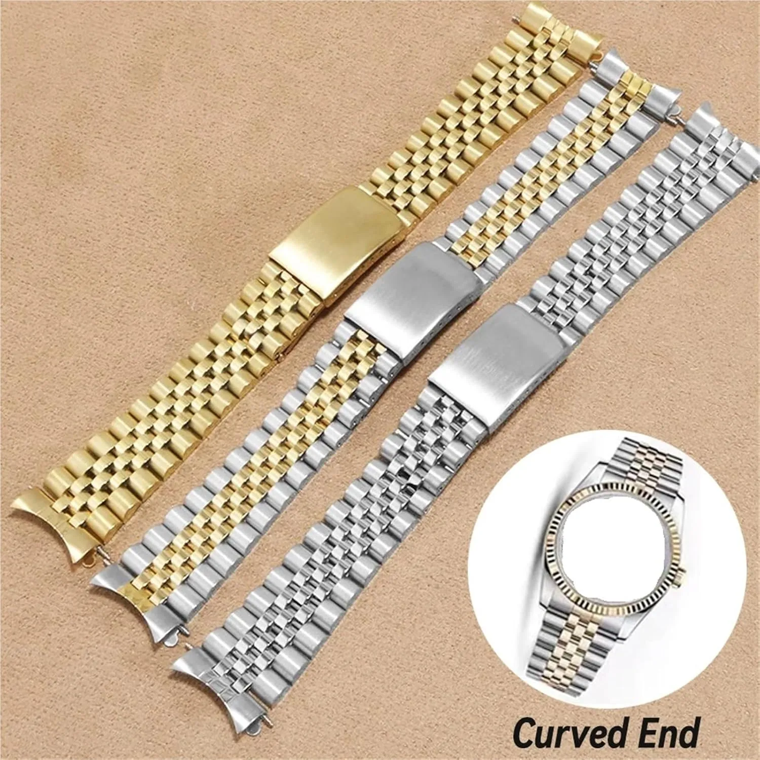 Release Band 20mm 22mm Stainless Steel Watch Strap Replacement Watch Band oval leg Universal Strap Quick 