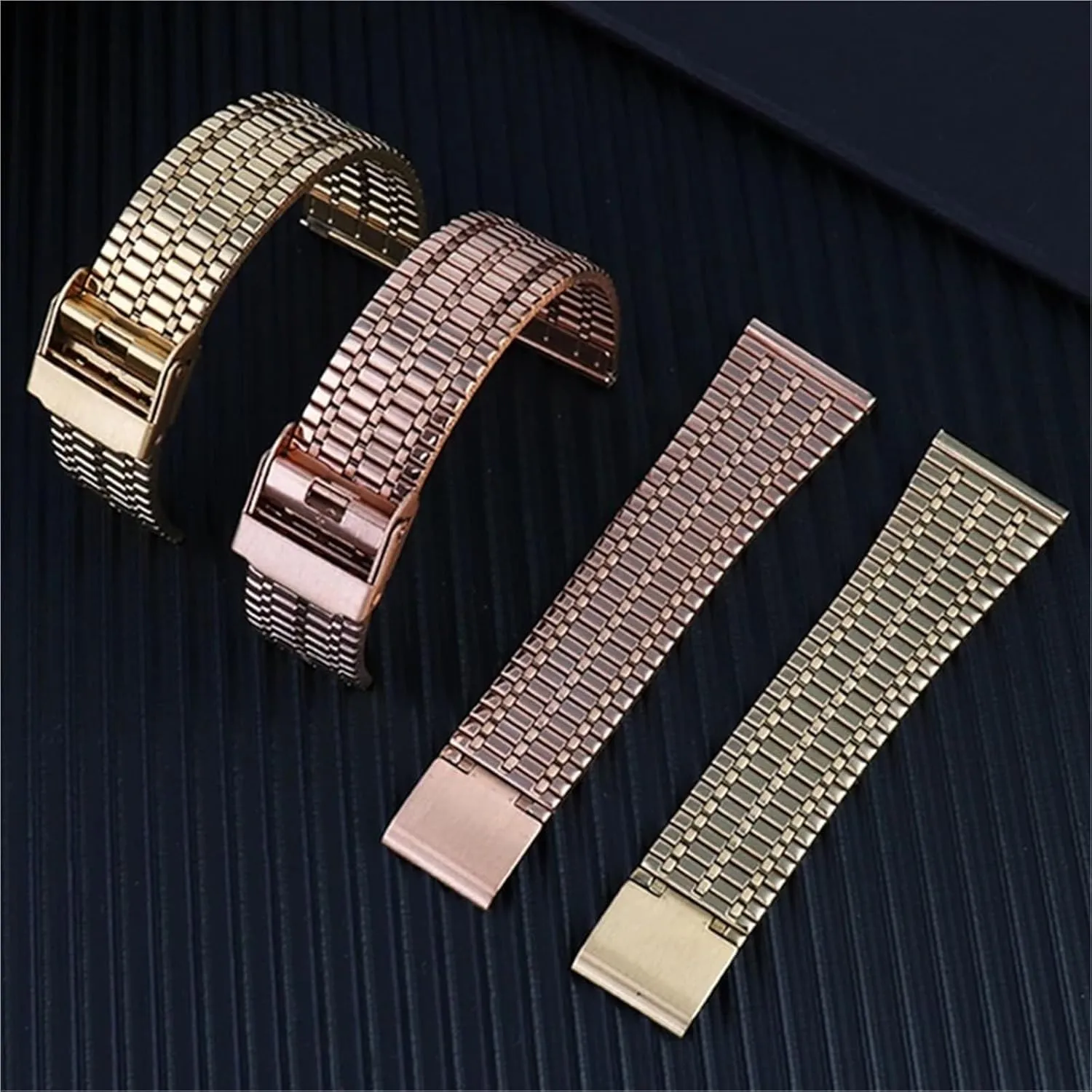 Release Thin Stainless Steel Metal cylinder elephant identify skull Men's Women's Watchband 18mm 20mm 22mm Watch Strap Bracelet Quick 