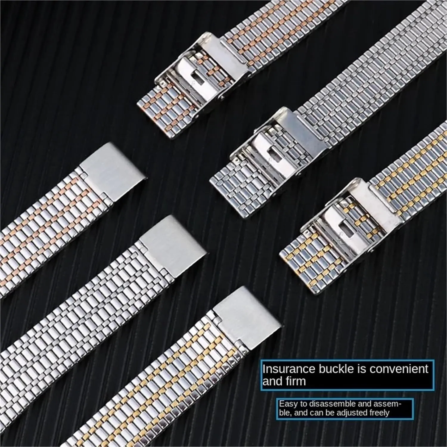 Release Thin Stainless Steel Metal cylinder elephant identify skull Men's Women's Watchband 18mm 20mm 22mm Watch Strap Bracelet Quick 