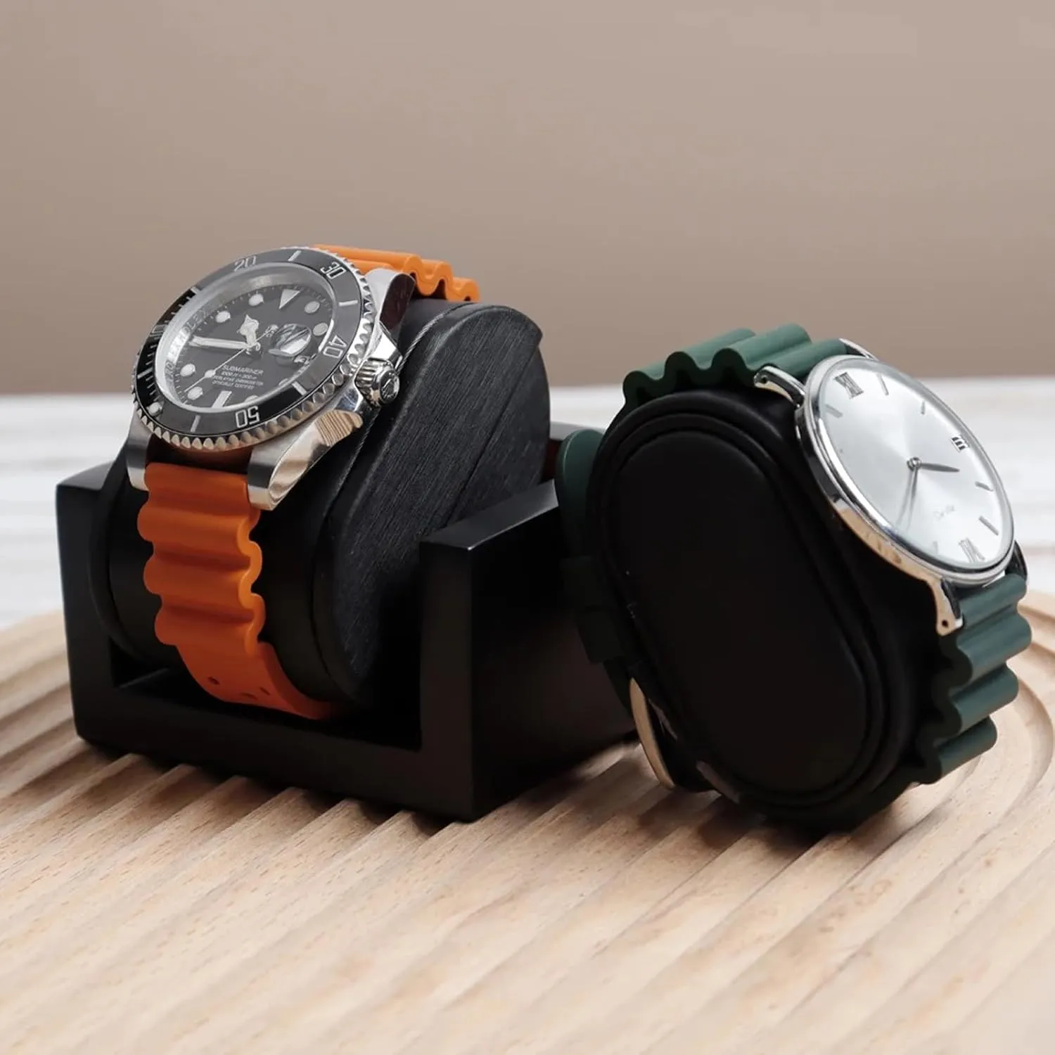 Release Universal Sporty Diving Soft Durable Fluororubber Watch Strap 18mm 20mm 22mm 24mm FKM Rubber Replacement Band Strap Men Women FKM Rubber predominantly innovative Watch Bands Ventilated Quick 