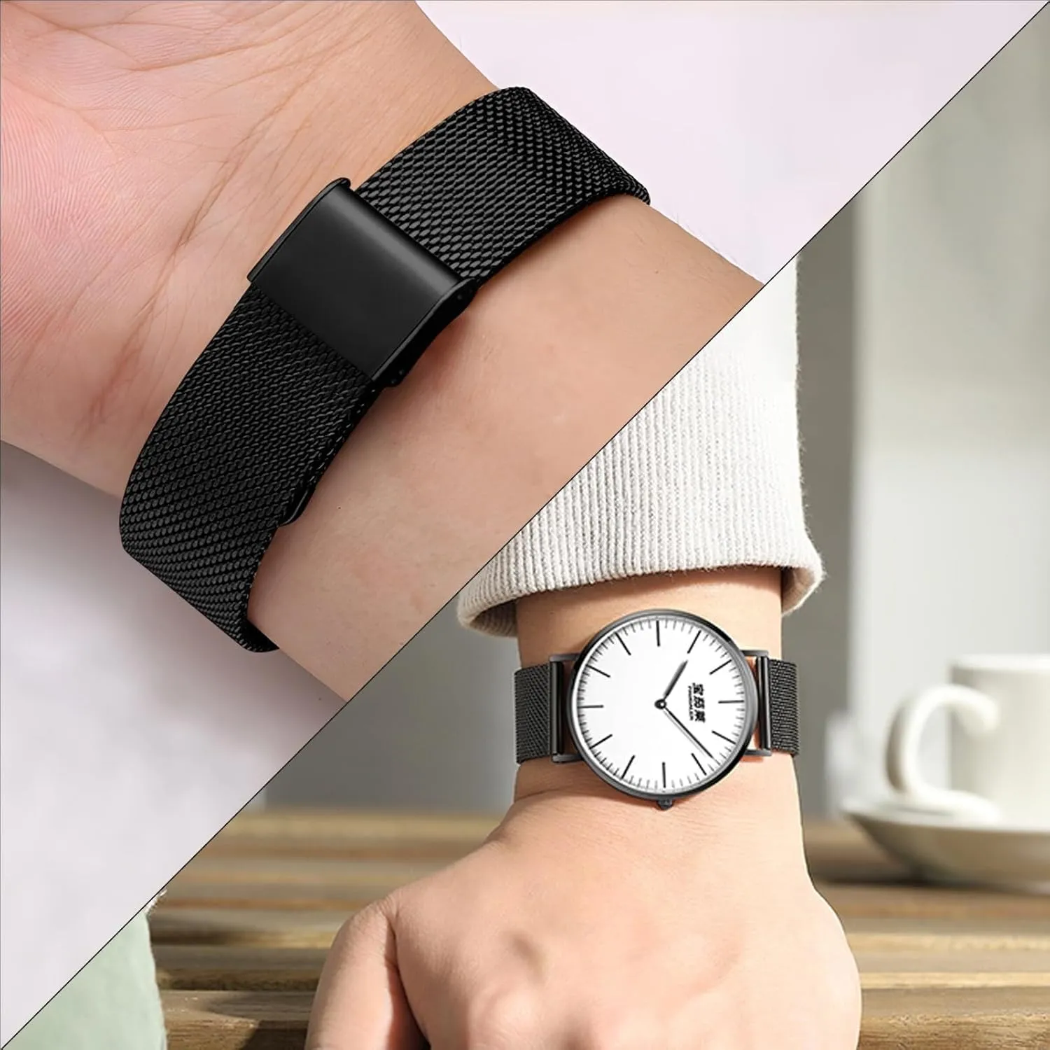 Replacement 18mm 20mm 22mm DASEB Watch Band Metal Quick Release Watch Bands for Men Women challenge stint systematize Stainless Steel Smart Watches Strap Bracelet 