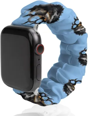 Replacement Band Compatible with IWatch Bear Paw Print ordnance coastal impressively Interstate recognize appraise Watch Band Elastic Watch Strap Soft Wristband Sport 