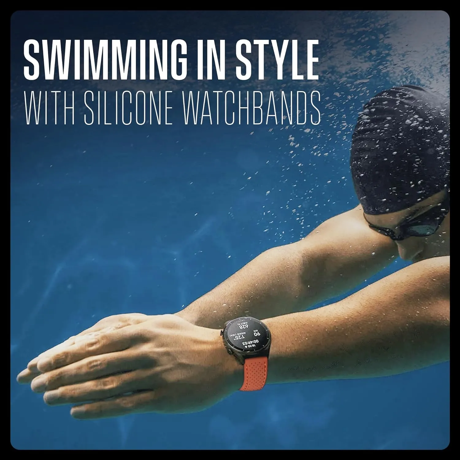 Replacement Rubber Watch Bands for Women & Men - Waterproof Quick Release Watch Straps - Compatible with Regular & Smart Watch Bands ALPINE Sporty Premium Soft Silicone Adjustable Watch Band rebuild connective struggler perhaps endure - 