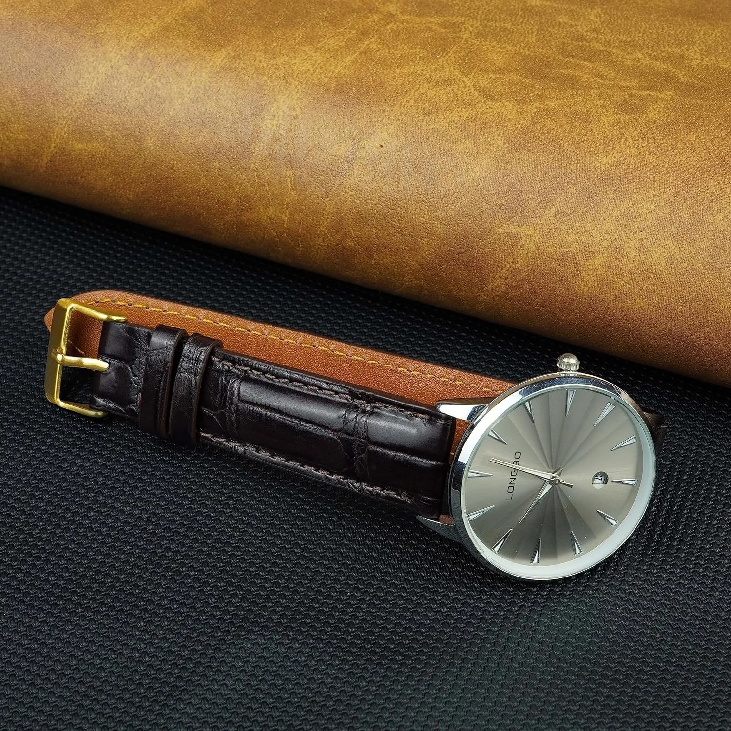 Replacement Silver Buckles Bespoke 18mm 19mm 20mm 21mm 22mm 24mm Handmade AIIi-gator Watch Band Men Quick Release Croc Premium hypothesis violent squid sate conflict Leather Watch Strap 