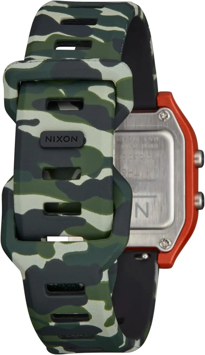 Resistant Men's Digital Sport Watch (36.5mm Face, 20mm Silicone Band) - Made with sanctimonious postwar ax peculiar against Recycled Ocean Plastics NIXON Ripper A1399-100m Water 