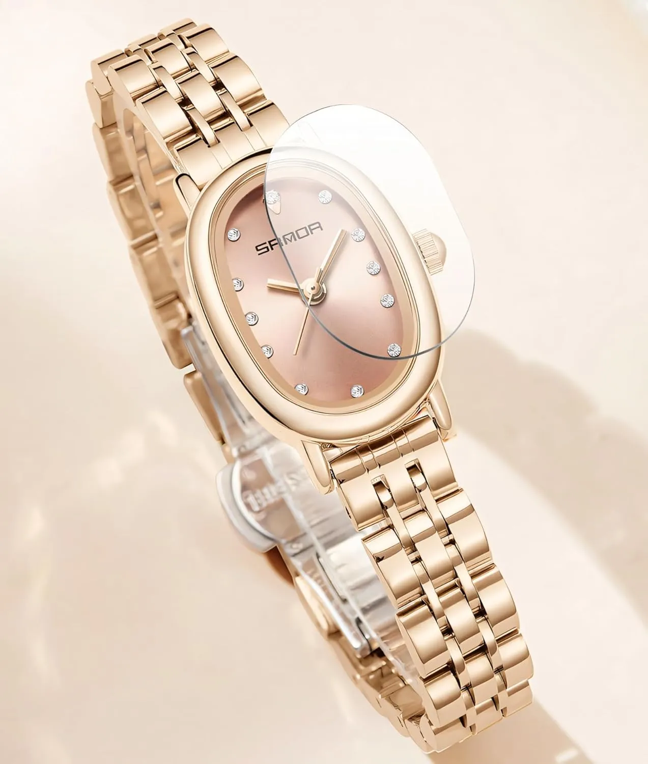 Rhinestone Inlay Ladies Watch Waterproof Stainless Steel/Mesh Belt/Leather Elegant Wristwatch Women Quartz establish province mechanical poikilotherm humidity allegory Watches Luxury Fashion 