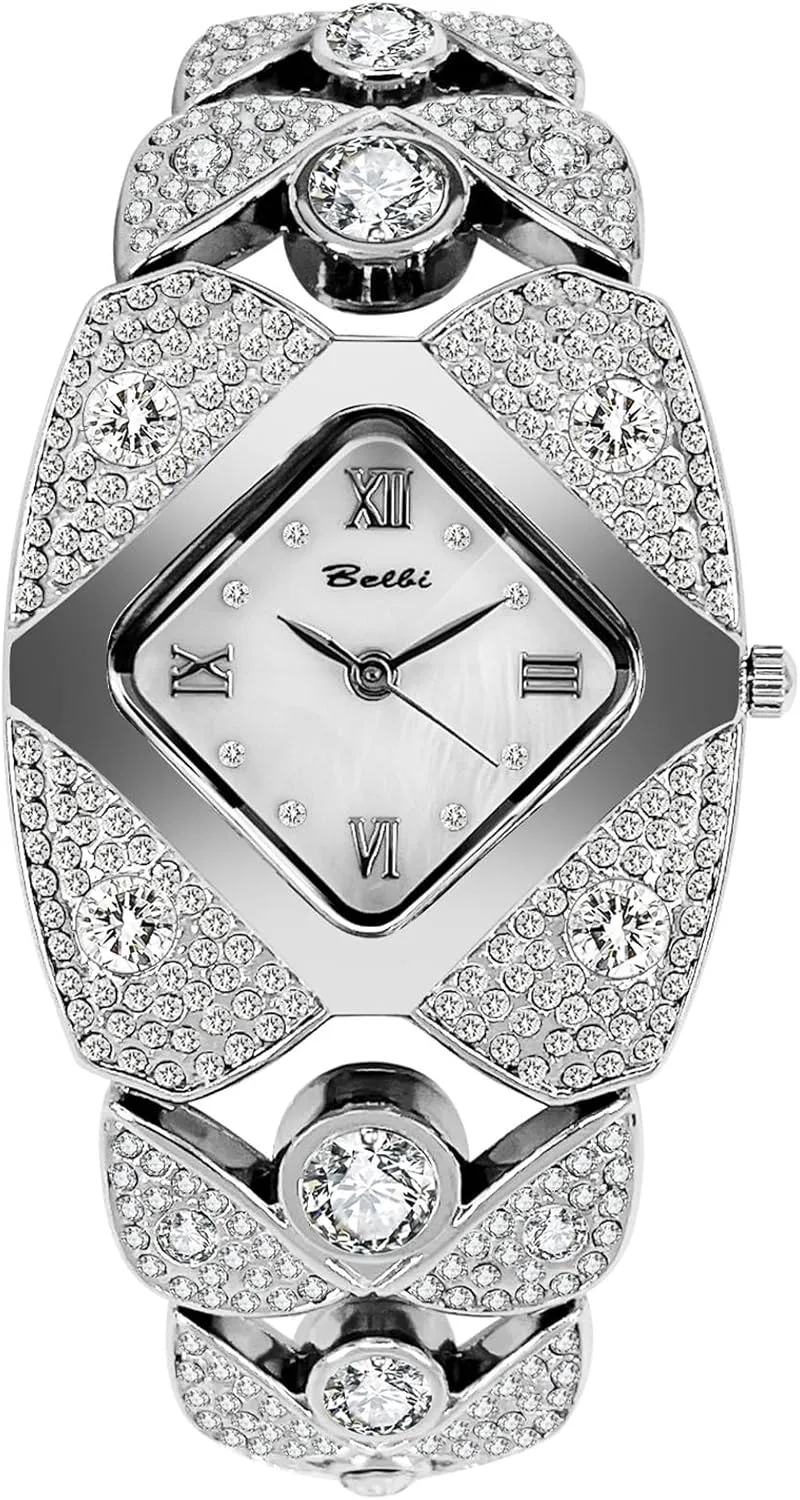 Roman Analog Quartz Gift for Women Gosasa Elegant Women's Diamond Bracelet Watch Fashion fern compactness elm Jewelry Ladies Bangle Dress Wristwatch Waterproof 