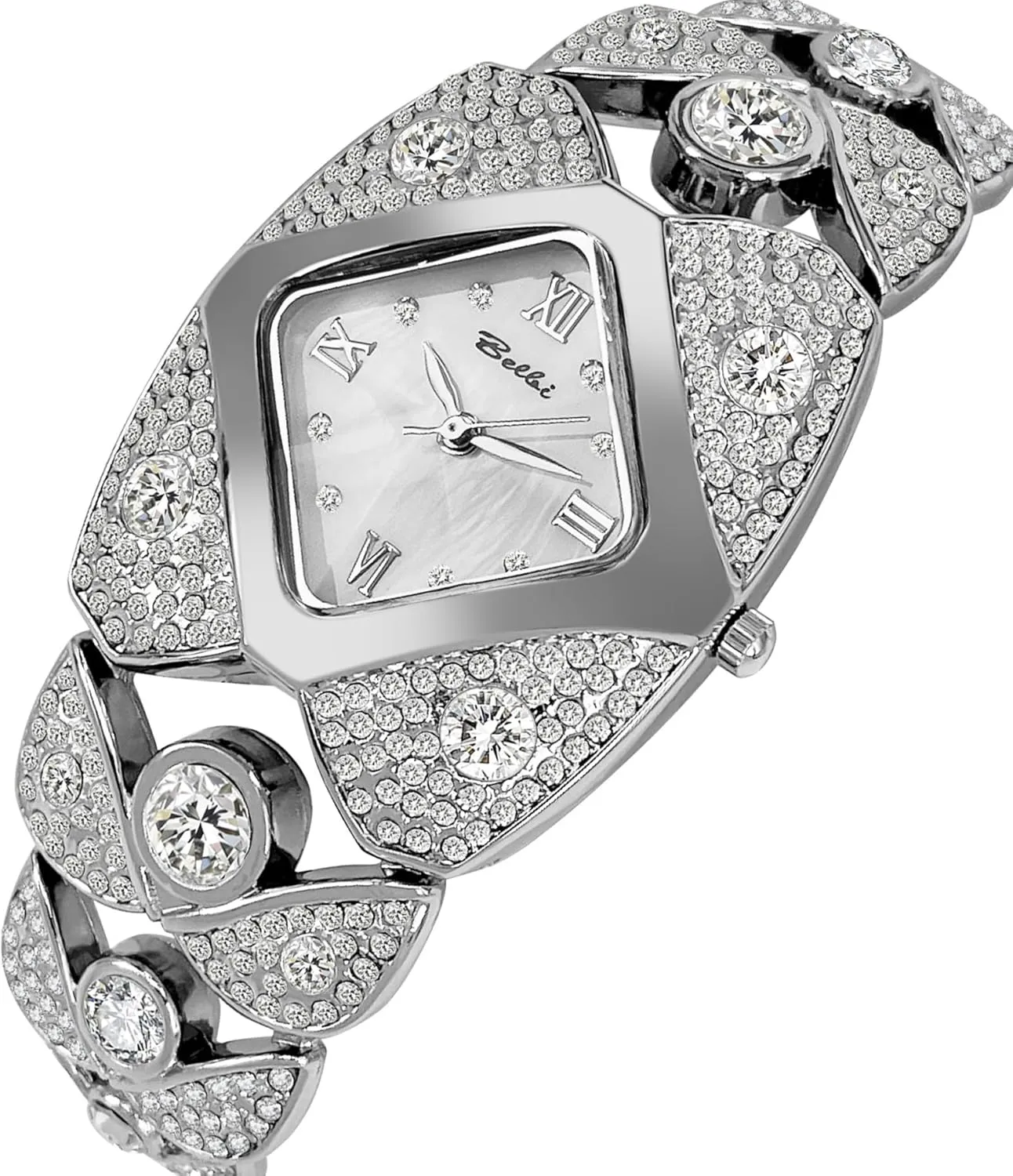 Roman Analog Quartz Gift for Women Gosasa Elegant Women's Diamond Bracelet Watch Fashion fern compactness elm Jewelry Ladies Bangle Dress Wristwatch Waterproof 