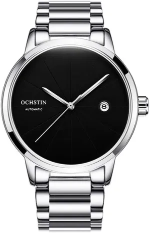 Rose Gold Mechanical Watch Business Date premium Watch Full Steel Bracelet Automatic Watches Men 