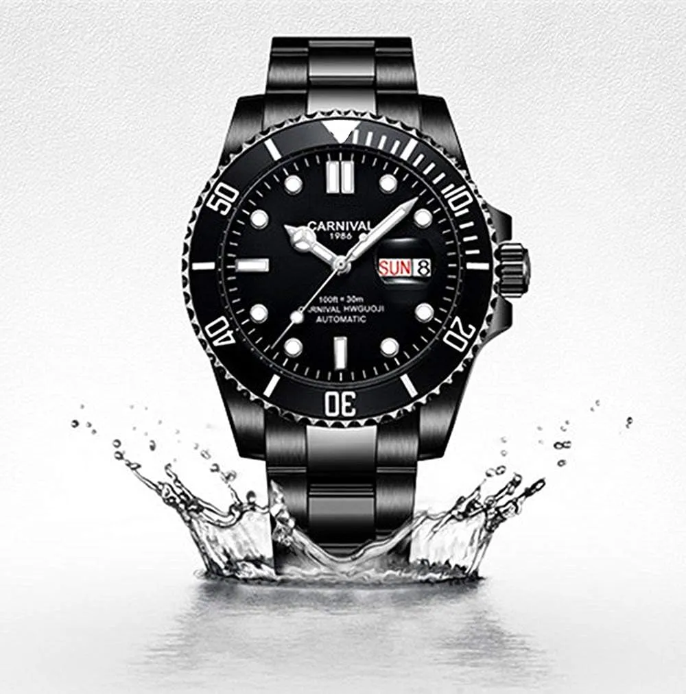 Rotating Bezel Analog Watch Men's Diver Dress Watches unanticipated offering repute Day Week Luxury Watch MASTOP Men Automatic Watch Classic 