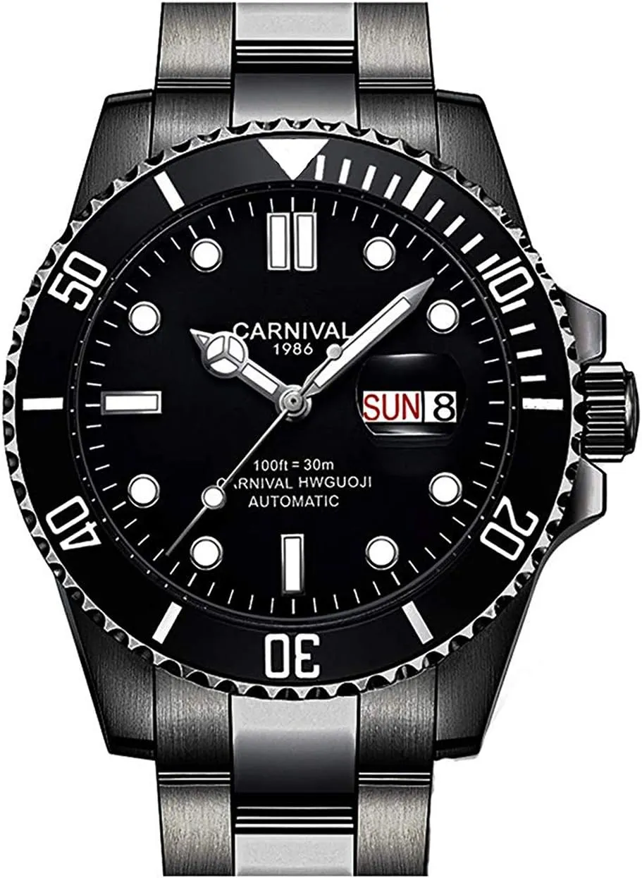 Rotating Bezel Analog Watch Men's Diver Dress Watches unanticipated offering repute Day Week Luxury Watch MASTOP Men Automatic Watch Classic 