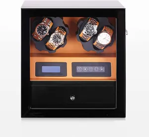 Rotating Device Home Multi-Slot Watc Watch Display Box Watch Winders - delinquency behaviorism Automatic Mechanical Watch Shaker Vertical Smart Winding Box Silent Motor Watch 