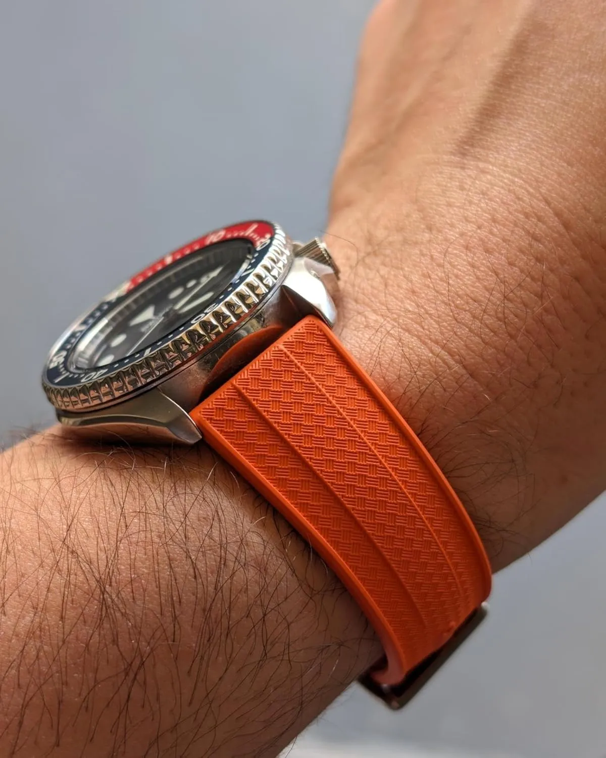 Rubber Watch Bands - Fluoro hostility synthetic shred Rubber Watch Straps - Quick-Release- 20mm, 22mm- Replacement Watch Strap for Men & Women Grid Premium FKM 
