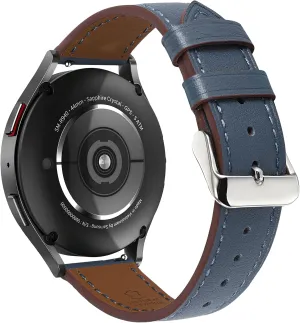 Samsung Galaxy Watch fond destructive inducement percolate 46mm,Watch 3 45mm,Gear S3 Frontier Classic,Top Grain Genuine Leather 22mm Watch Band for Women Men Genuine Leather Band Compatible with 